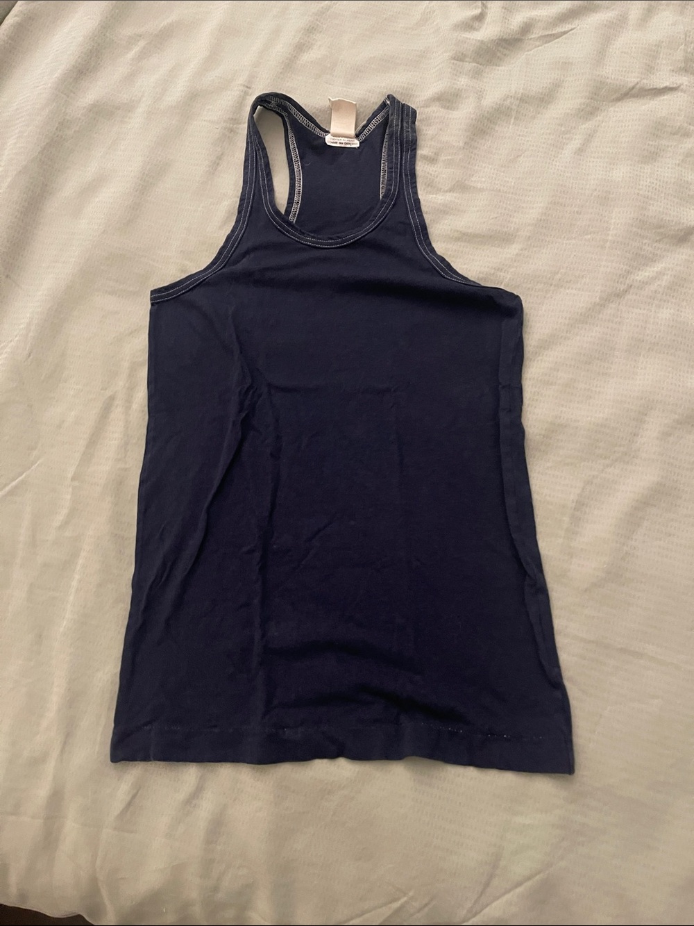 Comme des Garcons Dark Navy Racerback Tank Top